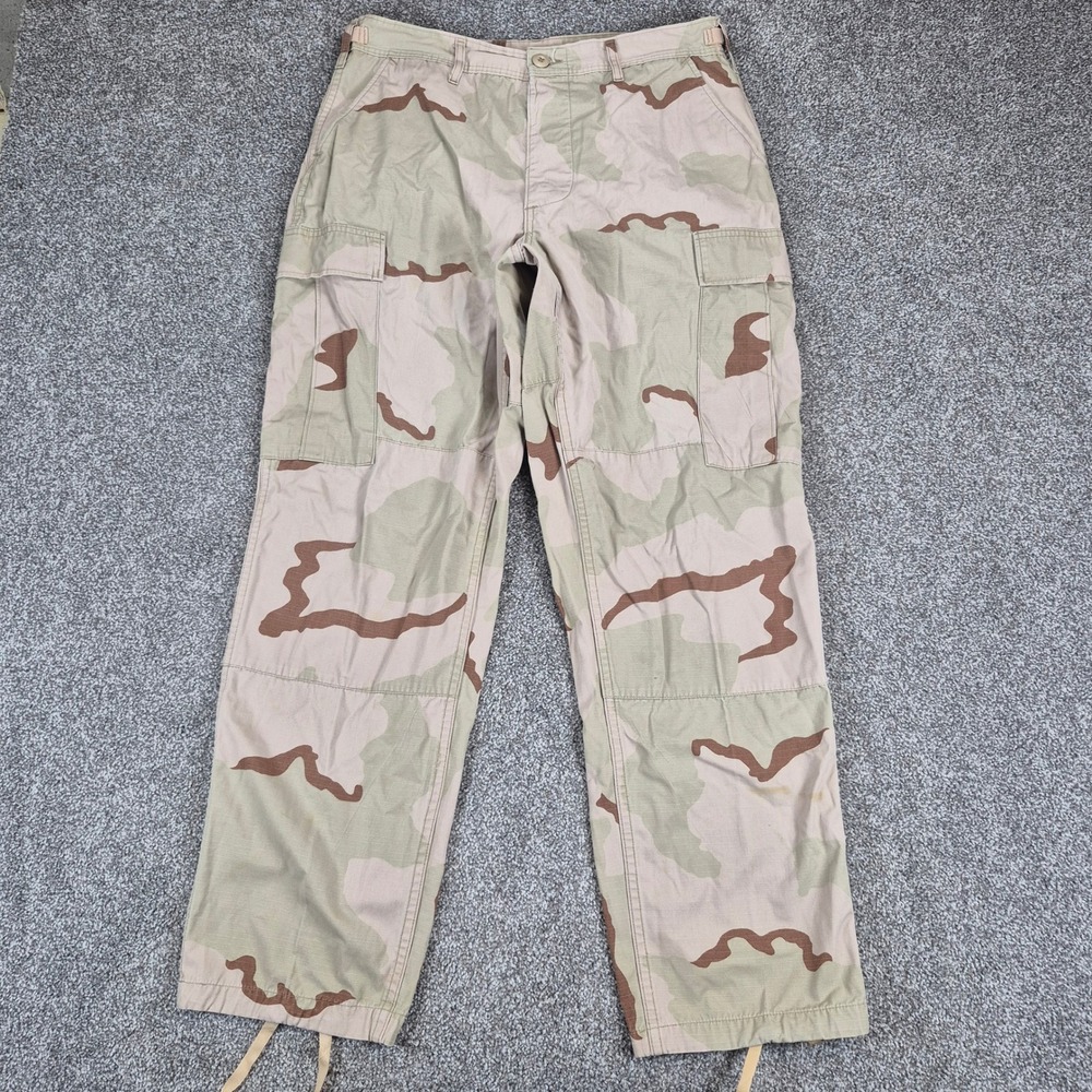 US Military Desert Camo Cargo Pants Mens Medium Regular Ripstop Combat